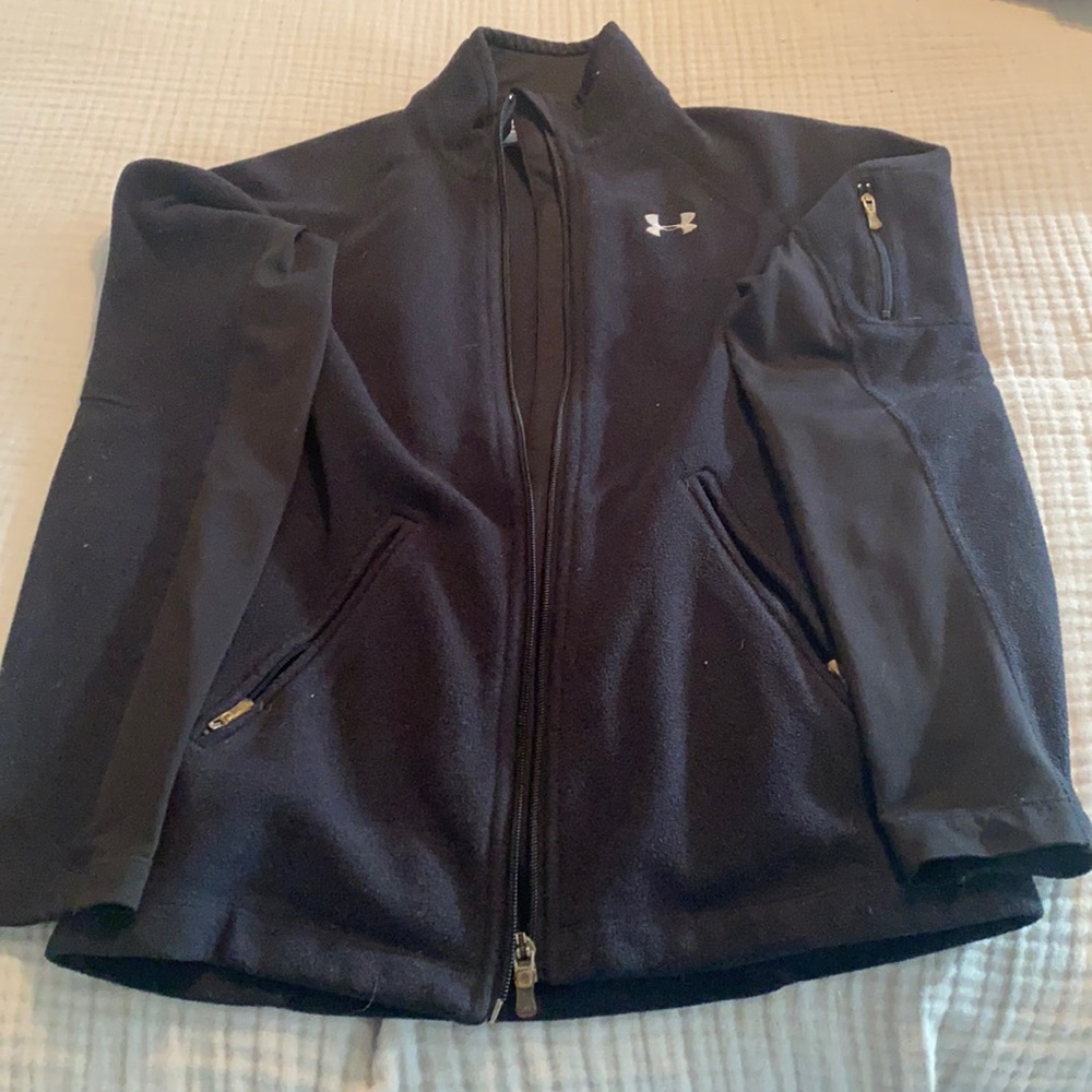 Under Armour black zip fleece
